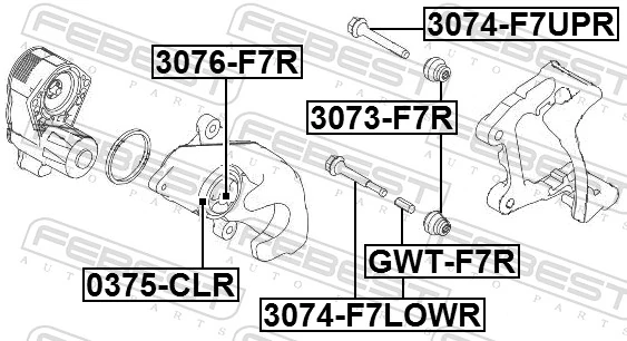Piston, brake caliper 3076-F7R