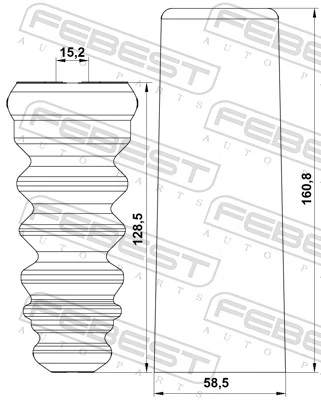 Dust Cover Kit, shock absorber VWSHB-GOLVIR-KIT