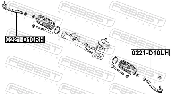 Tie Rod End 0221-D10RH