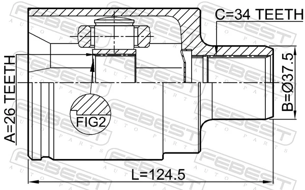 Joint Kit, drive shaft 1811-A17DRH