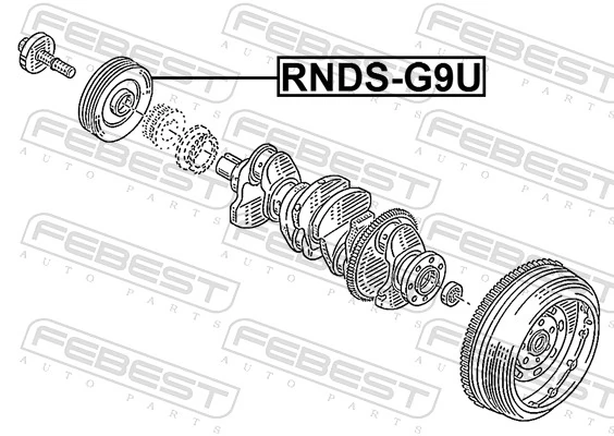 Belt Pulley, crankshaft RNDS-G9U