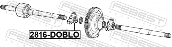 Spider Assembly, drive shaft 2816-DOBLO