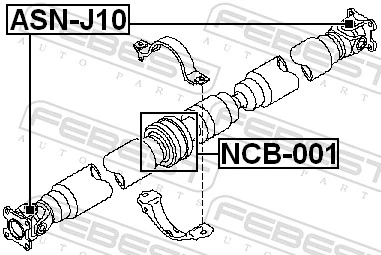Joint, propshaft ASN-J10