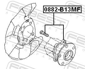 FEBEST 0882-B13MF Wheel Hub