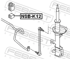 Mounting, stabiliser bar NSB-K12