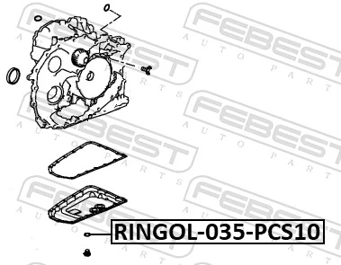 FEBEST RINGOL-035-PCS10 Seal Ring, oil drain plug
