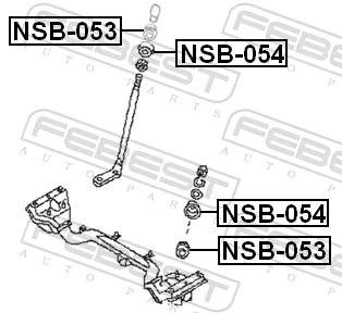 Bush, steering arm NSB-053