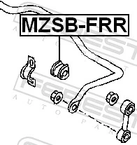 FEBEST MZSB-FRR Mounting, stabiliser bar