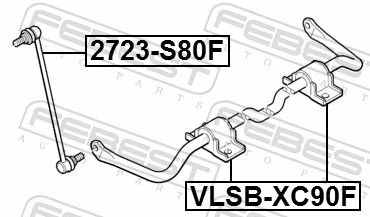 Stange/Strebe, Stabilisator 2723-S80F