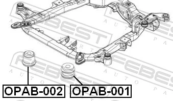 Mounting, support frame/subframe OPAB-001
