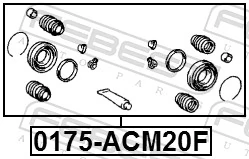 Repair Kit, brake caliper 0175-ACM20F