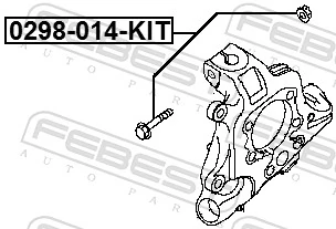 FEBEST 0298-014-KIT Camber Correction Screw Set