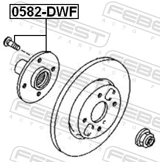 FEBEST 0582-DWF Wheel Hub