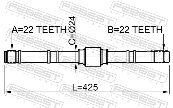 Drive Shaft 0212-P10LH