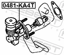 FEBEST 0481-KA4T Master Cylinder, clutch