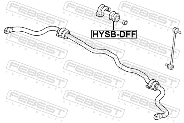 Mounting, stabiliser bar HYSB-DFF
