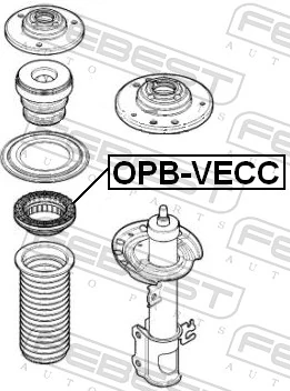 Rolling Bearing, suspension strut support mount OPB-VECC