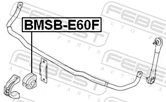 Mounting, stabiliser bar BMSB-E60F