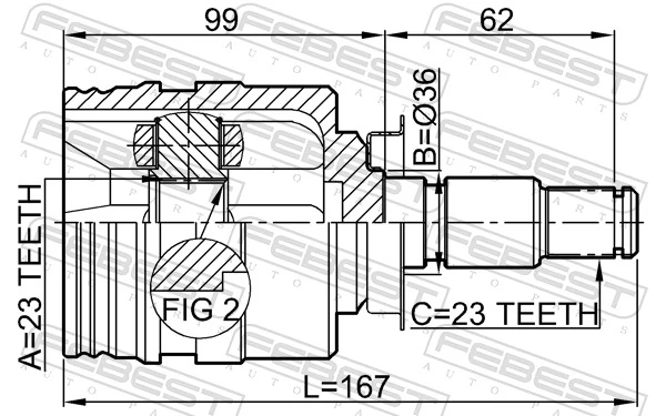 Joint Kit, drive shaft 0111-SXA10RH