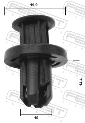 FEBEST 88570-122 Clip, trim/protection strip