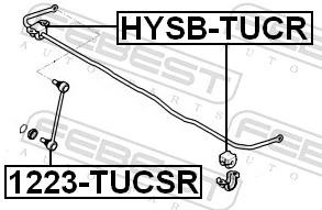 Link/Coupling Rod, stabiliser bar 1223-TUCSR