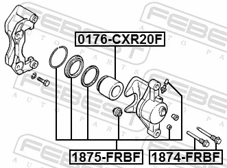 Repair Kit, brake caliper 1875-FRBF