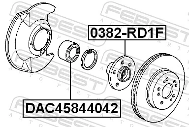 Wheel Bearing DAC45844042