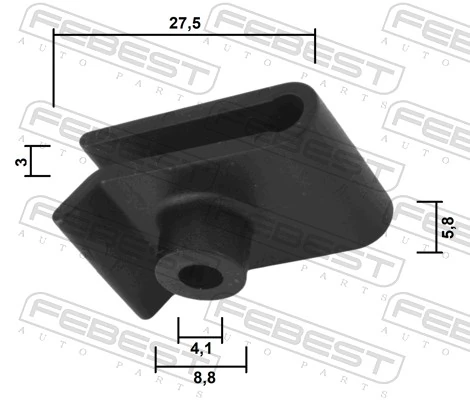 FEBEST 88570-072 Clip, trim/protection strip