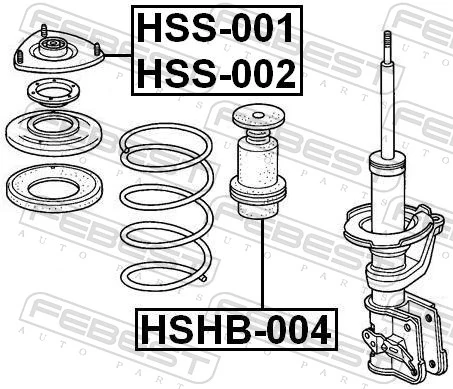 Suspension Strut Support Mount HSS-001