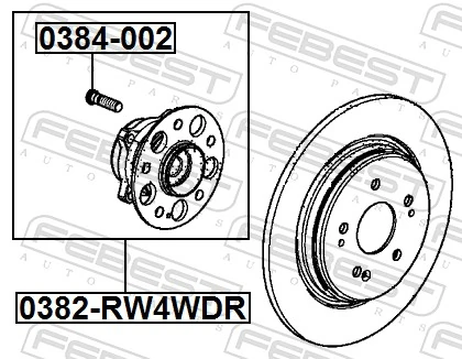 Wheel Hub 0382-RW4WDR