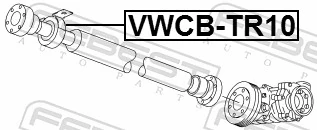 Bearing, propshaft centre bearing VWCB-TR10