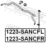 Link/Coupling Rod, stabiliser bar 1223-SANCFL