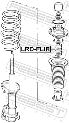 FEBEST LRD-FLIR Rubber Buffer, suspension