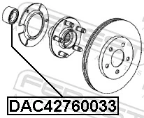 Wheel Bearing DAC42760033