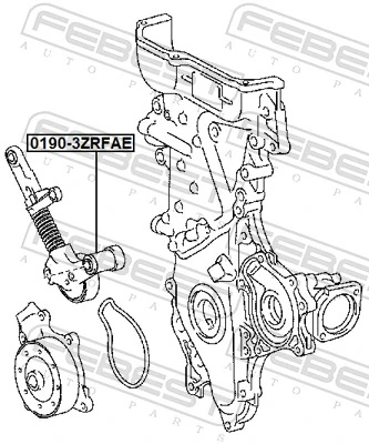Belt Tensioner, V-ribbed belt 0190-3ZRFAE