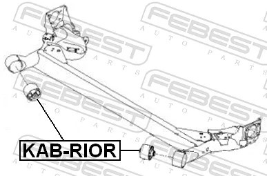 Bushing, axle beam KAB-RIOR
