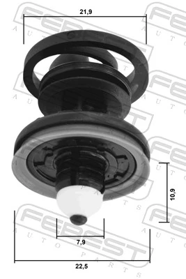 Clip, trim/protection strip 88570-158