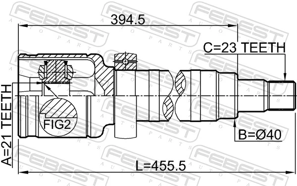 Joint Kit, drive shaft 2111-FUSMTRH