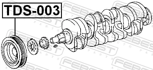 Belt Pulley, crankshaft TDS-003
