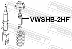 Protective Cap/Bellow, shock absorber VWSHB-2HF
