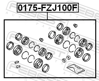 Repair Kit, brake caliper 0175-FZJ100F
