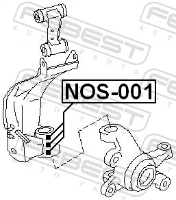 FEBEST NOS-001 Repair Kit, steering knuckle