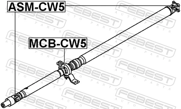 Joint, propshaft ASM-CW5