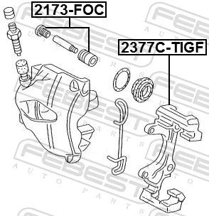 Brake Caliper Bracket Set 2377C-TIGF
