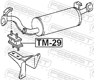 Mounting Kit, exhaust system TM-29