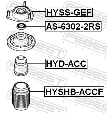 Suspension Strut Support Mount HYSS-GEF