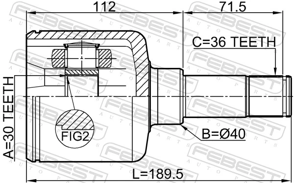 Joint Kit, drive shaft 2111-TRDLH