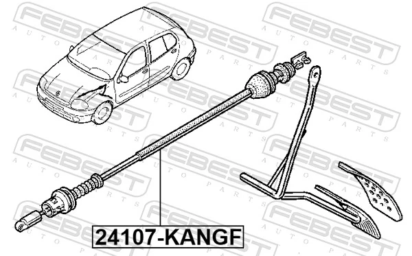 Accelerator Cable 24107-KANGF