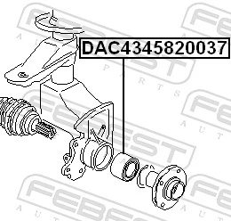 Wheel Bearing DAC4345820037
