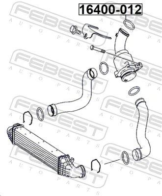 FEBEST 16400-012 Seal Ring, charge air hose